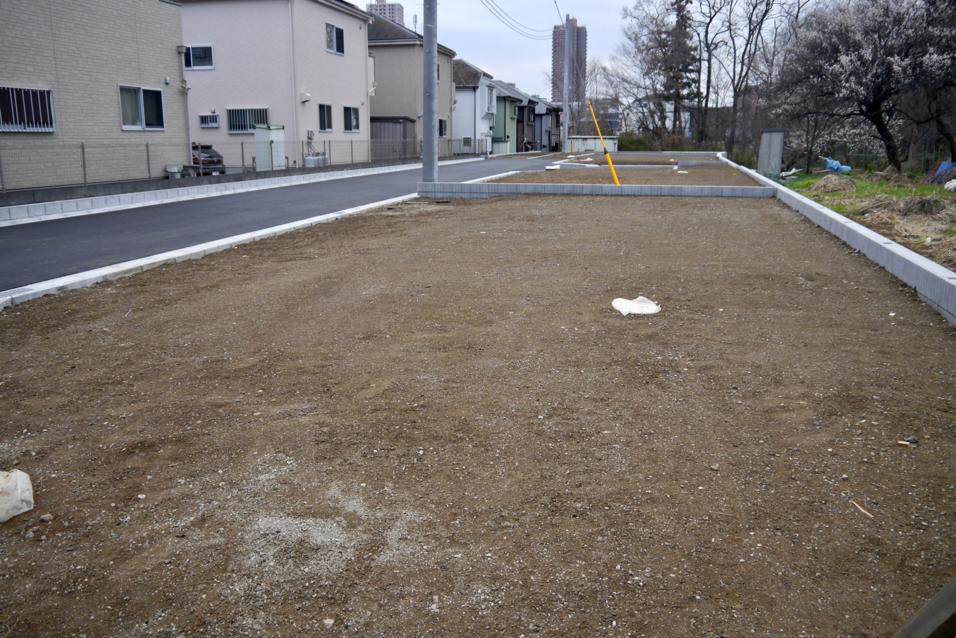 造成された分譲地